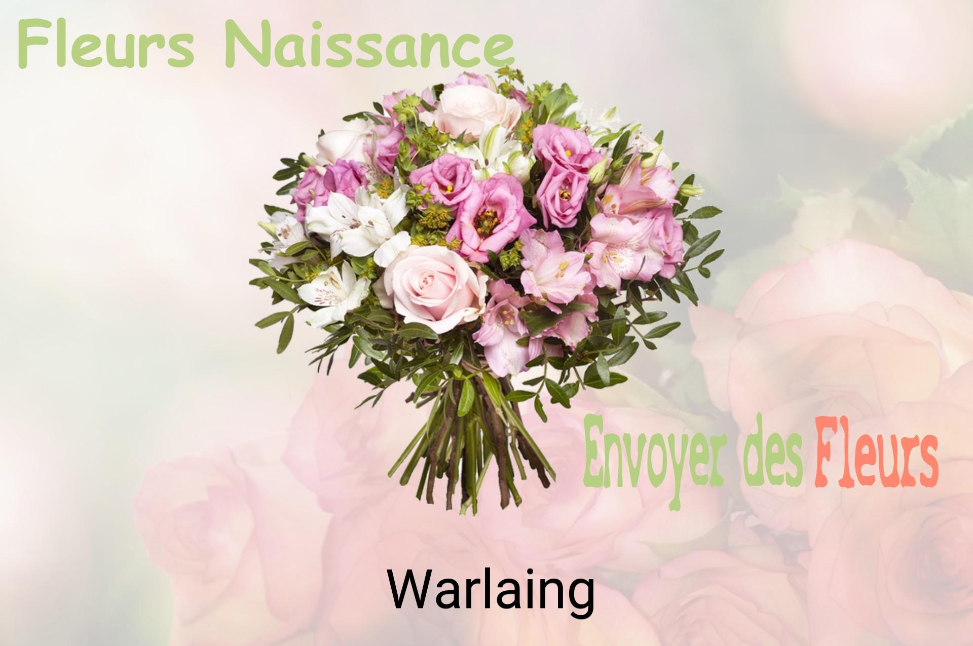 Bouquet de fleurs de naissance livré à Warlaing